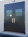 3ft x 8ft Black Painted Doors